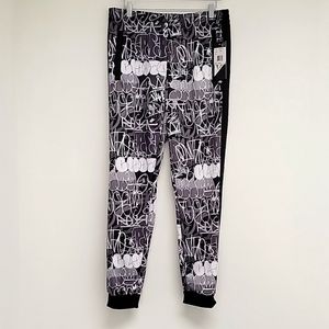 G-Net Black and White Joggers Size L (NWT)